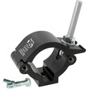 DOUGHTY IP57411 MAMMOTH HOOK CLAMP With M12 x 45 bolt and wingnut, all weather, black