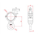 DOUGHTY T5812401 HANGING CLAMP Lightweight, black