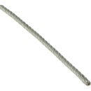 DOUGHTY T40200 GALVANISED WIRE ROPE Flexible, 5mm, silver