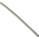 DOUGHTY T40600 GALVANISED WIRE ROPE Flexible, 8mm, silver