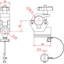 DOUGHTY T57224 TV CLAMP Black