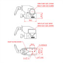 DOUGHTY G1160 SUPACLAMP Rubberised grip pads, silver