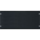 CANFORD RACK PANEL BLANK, FULL WIDTH 5U Flat aluminium, black anodised