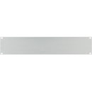 CANFORD RACK PANEL BLANK, FULL WIDTH 2U Extruded aluminium, silver anodised