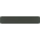 CANFORD RACK PANEL BLANK, FULL WIDTH 2U Extruded aluminium, dark grey