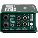 RADIAL PROAV1 DI BOX Passive, mono, 6.35mm jack/phono inputs