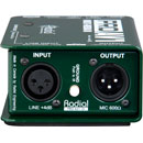 RADIAL PROAV1 DI BOX Passive, mono, 6.35mm jack/phono inputs