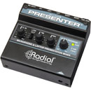 RADIAL PRESENTER MIXER 2-channel, mic/USB/3.5mm jack input, balanced 3-pin XLR outputs