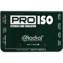 RADIAL PRO-ISO ISOLATOR Dual-mono, +4dB to -10dB converter, balanced inputs, unbalanced outputs