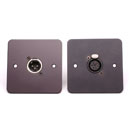 TECPRO WP966 Wallplate dual circuit XLR 6 pin male