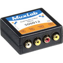MUXLAB 500012 DUAL AV BALUN Dual video and audio, 4x female RCA, RJ45