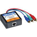 MUXLAB 500052 COMPONENT VIDEO/ANALOG AUDIO BALUN 3x male RCA, 1x female RCA, RJ45, male