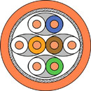 DRAKA CATEGORY 7 CABLE S/FTP (UC900 HS23 Eca), Orange
