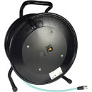 CANFORD CD301SDVLT100 CABLE DRUM ASSEMBLY 1x BNC female on drum, 100m SDV-L turquoise to BNC male