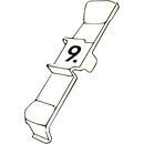 RETROFIT CABLE MARKERS PC36.9, white (strip of 32)