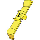 RETROFIT CABLE MARKERS PC36.E, black on yellow (strip of 32)