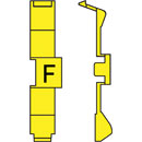 RETROFIT CABLE MARKERS PC60.F, black on yellow (strip of 32)