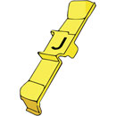 RETROFIT CABLE MARKERS PC60.J, black on yellow (strip of 32)