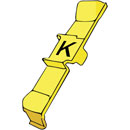 RETROFIT CABLE MARKERS PC36.K, black on yellow (strip of 32)