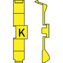 RETROFIT CABLE MARKERS PC36.K, black on yellow (strip of 32)