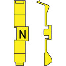RETROFIT CABLE MARKERS PC36.N, black on yellow (strip of 32)