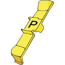 RETROFIT CABLE MARKERS PC60.P, black on yellow (strip of 32)