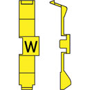 RETROFIT CABLE MARKERS PC60.W, black on yellow (strip of 32)