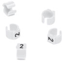 CABLE MARKERS PS15BW.2 Retrofit, black on white, loose, bagged, (pack of 50)