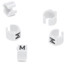 CABLE MARKERS PS15BW.M Retrofit, black on white, loose, bagged, (pack of 50)