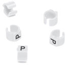 CABLE MARKERS PS15BW.P Retrofit, black on white, loose, bagged, (pack of 50)