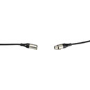 REAN CABLE XLR 3-pin female to XLR 3-pin male, overmoulded, 6.10m, black