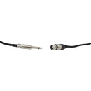 REAN CABLE XLR 3-pin female to 2-pole A-gauge jack plug, 9.15m, black