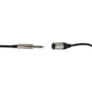 REAN CABLE XLR 3-pin male to 2-pole A-gauge jack plug, 910mm, black