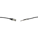 REAN CABLE XLR 3-pin male to 2-pole A-gauge jack plug, 6.10m, black
