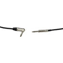 REAN CABLE 2-pole A-gauge jack plug to 2-pole A-gauge r/angle jack plug, 6.10m,