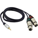 CANFORD CABLE 3MJP3.5-Dual3FXX-2m, Black