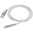 JOBY CHARGE AND SYNC CABLE Lightning, Apple MFi certified, braided nylon, 2.4A, 1.2m, silver