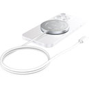 JOBY MAGNETIC WIRELESS CHARGER UBS-C, 15W Qi charging, MagSafe compatible, white/aluminium