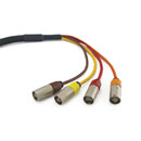 CANFORD CATKIT ETHERCON FLEXIBLE MULTICORE CABLE 4-way, 4x Ethercon breakout each end, 25 metres