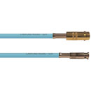 CANFORD CABLE Micro BNC male - BNC female, 12G 4K UHD, 300mm, turquoise