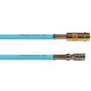 CANFORD CABLE DIN 1.0/2.3 male - BNC female, 12G 4K UHD, 300mm, turquoise