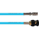 CANFORD CABLE DIN 1.0/2.3 male - BNC male, 12G 4K UHD, 500mm, turquoise