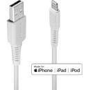 LINDY LIGHTNING CABLE Type A USB male - Lightning male, white, 0.5m