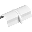 D-LINE CP3015W 1/2-ROUND SMOOTH-FIT COUPLER, For 30 x 15mm trunking, white