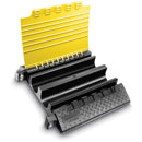 DEFENDER ULTRA L CABLE PROTECTOR 4-channel, straight, 700 x 783mm, yellow