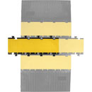 DEFENDER MIDI 5 2D CABLE PROTECTOR 5-channel, straight, 1000 x 325mm, yellow