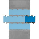 DEFENDER MIDI 5 2D BLU HV CABLE PROTECTOR 5-channel, straight, 500 x 325mm, blue