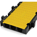 DEFENDER 3 2D M CABLE PROTECTOR 3-channel, straight, 1000 x 330mm, yellow