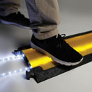 DEFENDER 3 LUX CABLE PROTECTOR 3-Channel, straight, 1000 x 600mm, semi-transparent lid, yellow