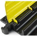 DEFENDER MICRO 2 CABLE PROTECTOR 2-channel, straight, 1005 x 273mm, yellow